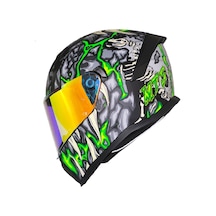 Motoanl Skull Yeni Ece 22.r06 Güneş Vizörlü Full Face Motor Kask Çok Renkli