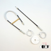 Ford Focus Mk2 Iı Cabrio 2006-2010 İçin Arka Sağ Cam Kriko Seti