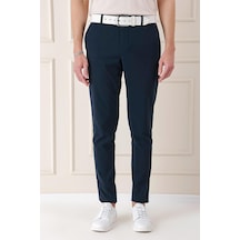 Efor Comfort Fit Beli Lastikli Yan Cep Lacivert Jogger Pantolon P 1150 Lacivert
