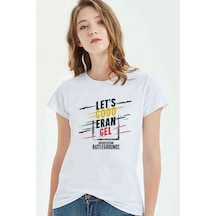 Pubg Lets Erangel Playerunknowns Baskılı Beyaz Kadın Tshirt (534309745)