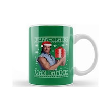 Jean Claus Van Damme Christmas Knit Kupa Bardak Porselen Karışık