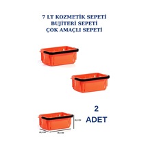 2 adet 7 Litre Kozmetik Sepeti Bijuteri Sepeti Kırtasiye Sepeti T