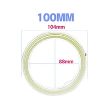 Beyaz-100mm-2pcs Gündüz Çalışan Led Far Lambası Cob Melek Gözler Led Araba Halo Halka Işıklar Drl 12v 60mm 70mm