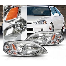 Honda Civic 1999-2001 E.k Kasa Krom Usdm Ön Far