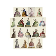 Vintage Art Moda Poster Seti-18 Adet
