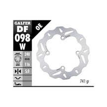Honda X-adv 750 Arka Fren Diski 240 X 5 Mm 2017 Sonrası Galfer Dalgalı Sabit Disk