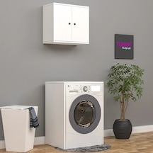 Feza Çok Amaçlı Makina Üstü Dolap Mdf Siyah