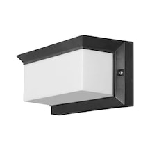 Bahçe Aydınlatması Led Işık 25cm E27 Duylu Zita Ultra Şapkalı Bahçe Duvar Aplik Su Geçirmez Siyah
