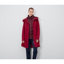 Tchibo Kadın Outdoor Mont, 3 Ü 1 Arada, Bordo Bordo