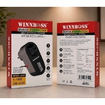 Yüksek Isıya Dayanıklı Kısa Devre Korumalı Tekli Termal Akım Korumalı Priz Winnboss 3442 kablosuz