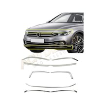 Vw Passat B8,5 2019+ 3'lü Ön Krom Seti Sis Çerçeve-ön Tampon Çıtası-far Kaşı A+