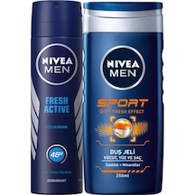 Nivea Fresh Active Sprey Deodorant 150 ML + Spor Duş Jeli 250 ML