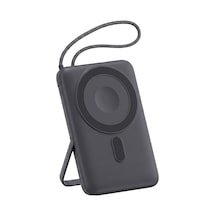 Juo 10000mah Magsafe Apple Watch Uyumlu 22.5w Kablolu 15w Kablosuz Powerbank Standlı Taşınabilir Hızlı Şarj Cihazı Gri