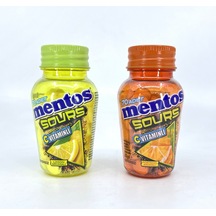 Mentos Sours Şekersiz Tatlandırıcılı C Vitaminli Limon Ve Portakal Aromalı Tablet Şekerleme 49gr X 2 Adet