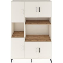 Hyperion Dolap 9 Raflı 6 Kapaklı 132x44x195 Aytaşı-aytaşı/çam Aytası/atlas Çam - Aytası