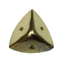 Dekoratif, Kutu, Sandık Köşesi - 45x28 Mm, Büyük, Sarı, 100 Adet Ahşap