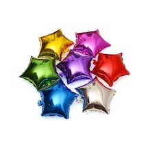 Folyo Balon 3 Farklı Renk Yıldız 5'Li Parti Süsleme
