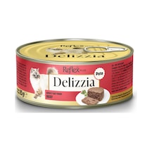 Delizzia Kıyılmış Dana Etli Yetişkin Kedi Maması 85 Gr.