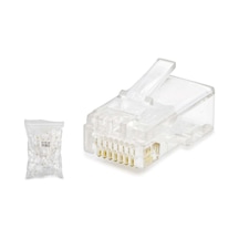 Cat5 Konnektör Rj45 100lü Paket Şeffaf Hdx5007 Tg 5klfk5h