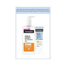 Ultra Sheer Oil Control Fluid Spf50+ Yüz Güneş Koruyucu 50 Ml + Visibly Clear Sivilce Karşıtı Yağsız Günlük Yüz Temizleme Jeli 200 Ml