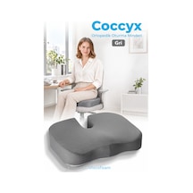 Viscofoam Ortopedik Oturma Minderi Hemeroid Kuyruk Sokumu Coccyx Oturma Minderi Visco Minder Gri