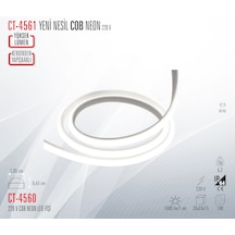 Cata Ct-4561 Yeni Nesil Cob Neon Şerit Led Beyaz Işık 5 Metre