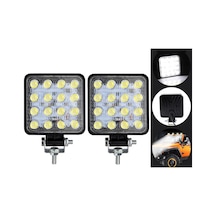 Off Road Sis Farı - Lamba 16 Led Kare Çalışma Lambası 2 Adet