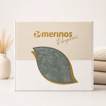 Merinos Elegans Çift Kişilik Battaniye Çağla Yeşili