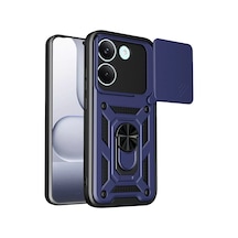 Newface Xiaomi Poco X8 Pro Pars Lens Yüzüklü Silikon - Lacivert