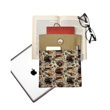 Kitap Kılıfı / Tablet Kılıfı /çok Amaçlı Kılıf Kitaplar,çiçekler
