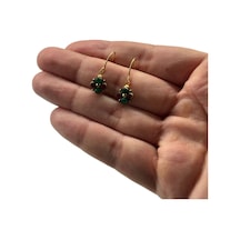 Boncuk Ay Küpe Şık Hediye Model 0771d6 Çok Renkli