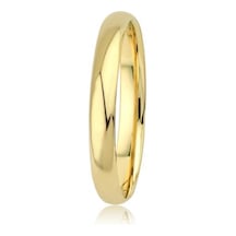 Erkek Klasik İçi Boş Bombe Alyans / 3mm Sarı Altın