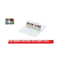 Pcb Mikro Mini Karbür Matkap Ucu 0.8mm 10lu