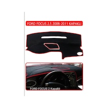 Ford Focus 2,5 2008-2011 Kapaklıtorpido Koruma Halısı Kırmızı Kenar