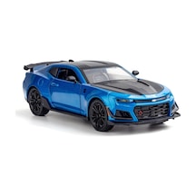 Carrier Simülasyonu 1:24 Camaro Alaşım Spor Araba Modeli Mavi