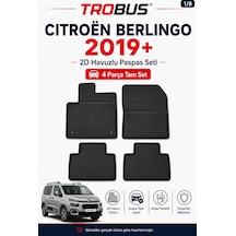 Trobus Citroen Berlingo 2019+ 7 Koltuk 2d Havuzlu Paspas