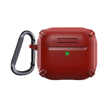 Airpods 3. Nesil Uyumlu Kılıf Zore Airbag 26 Silikon-Kırmızı Kırmızı