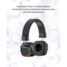 Bluetooth 5.3 Kulak Üstü Kulaklık Rgb Işıklı 1 Adet