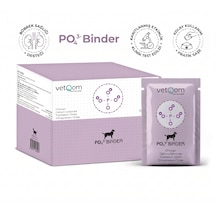 Vetqom Canine Po Binder 60 Saşe Köpekler İçin Böbrek Yetmezliği Ve Fosfor Bağlayıcı Toz