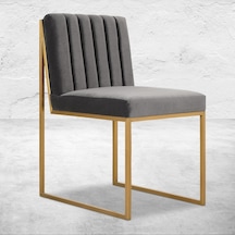 Modern Gold Sandalye Siyah