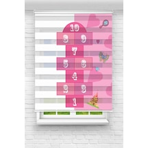 Perdecizade Enxboy Pembe Seksek Dijital Baskılı Zebra Perde-cocuk Odası-stor Perde Renkli Perdecizade Enxboy Pembe Seksek Dijital Baskılı Zebra Perde-cocuk Odası-stor Perde Renkli