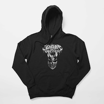 Slaughter To Prevail Silvermask Text Siyah Kapşonlu Sweatshirt Hoodie