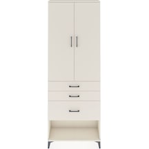 Arges Dolap 3 Raflı 3 Çekmeceli 2 Kapaklı 88x30x243 Aytaşı-aytaşı Aytası