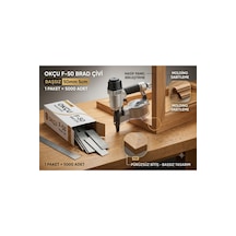 F-50 Brad Çivi Havalı Çivi Çakma Aleti Çivisi Başsız 50 Mm 5 Cm 1 Paket 5000 Adet