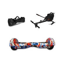 Citymate Elektrikli Kaykay Akıllı Denge Hoverboard + Hoverkart + Çanta Full Ledli Extrem Paket D09