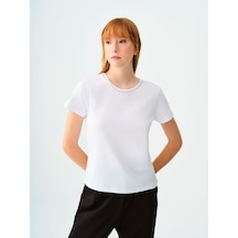 LOFT Regular Fit Kadın Tshirt K.kol Lf2037129 Q1.v1 Beyaz