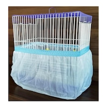 Büyük Boy Xxl Kuş Kafes Tülü 60 X 35 X 30 Cm - Renk Mavi
