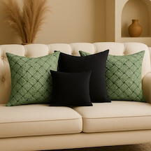 4'lü Bohem Tarzı Duck Kumaş Dekoratif Kırlent Kılıfı Seti 4 Al 3 Öde 40 x 40