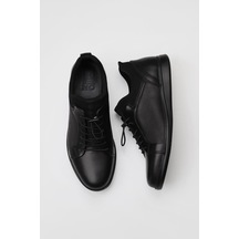07M84847464 Bueno Shoes Siyah Atlas Bskl Deri Erkek Düz Ayakkabı