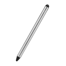 Cbtx Çift Uçlu Kapasitif Dokunmatik Ekran Stylus Çizim Kalemi Gümüş